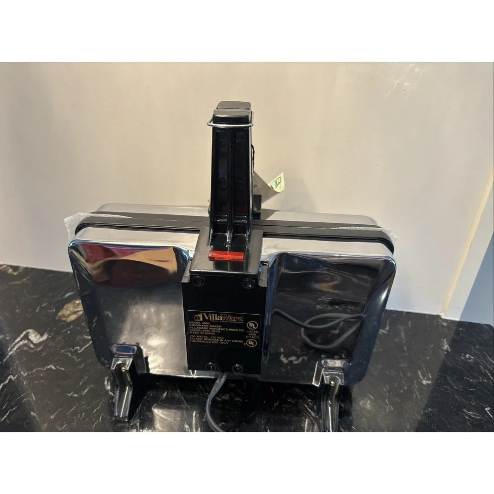 VillaWare Krumkake Baker Iron Series II w/ Cone Roller 3900 Pizzelle NEW